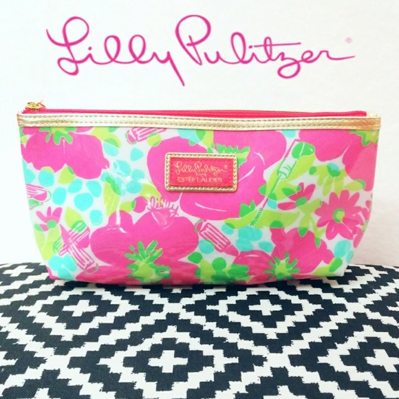 Lilly Pulitzer Handbags - Lilly Pulitzer Estee Lauder Make Up Cosmetic Bag